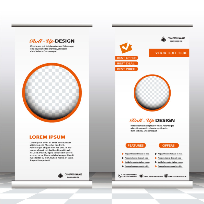 High quality pull-up banner template pattern (149)