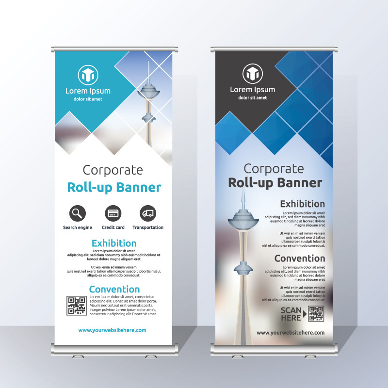 High quality pull-up banner template pattern (174)