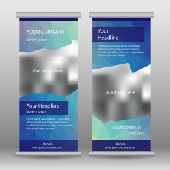 High quality pull-up banner template pattern (209)