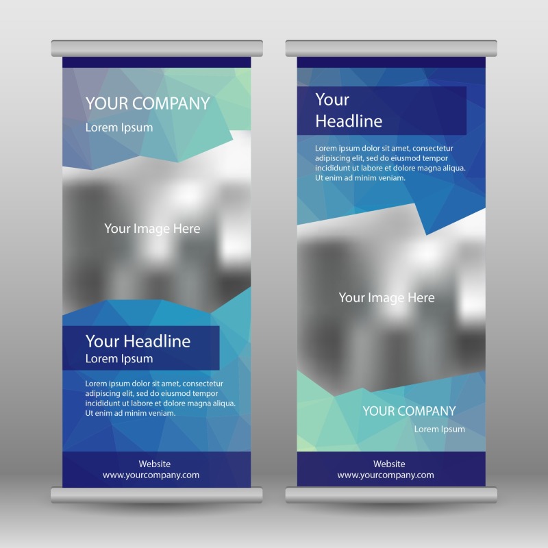High quality pull-up banner template pattern (209)