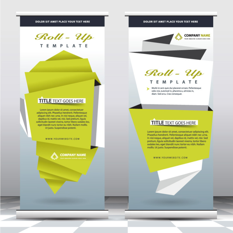 High quality pull-up banner template pattern (136)