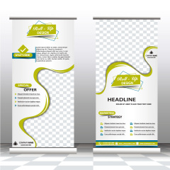 High quality pull-up banner template pattern (200)