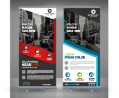 High quality pull-up banner template pattern (198)
