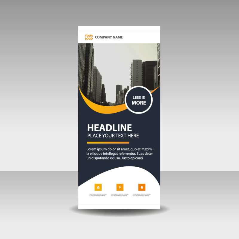 High quality pull-up banner template pattern (208)