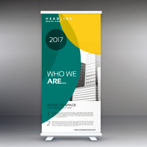 High quality pull-up banner template pattern (175)