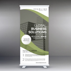 High quality pull-up banner template pattern (179)