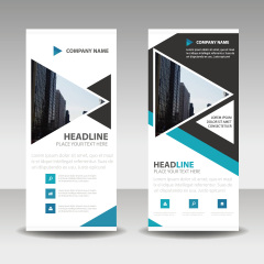 High quality pull-up banner template pattern (173)