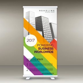 High quality pull-up banner template pattern (163)