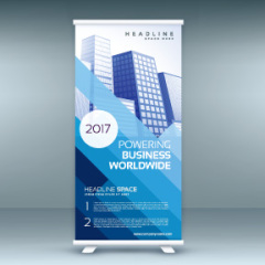 High quality pull-up banner template pattern (155)