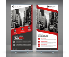 High quality pull-up banner template pattern (187)