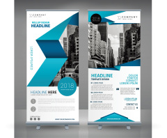 High quality pull-up banner template pattern (190)