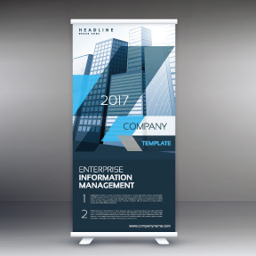 High quality pull-up banner template pattern (199)