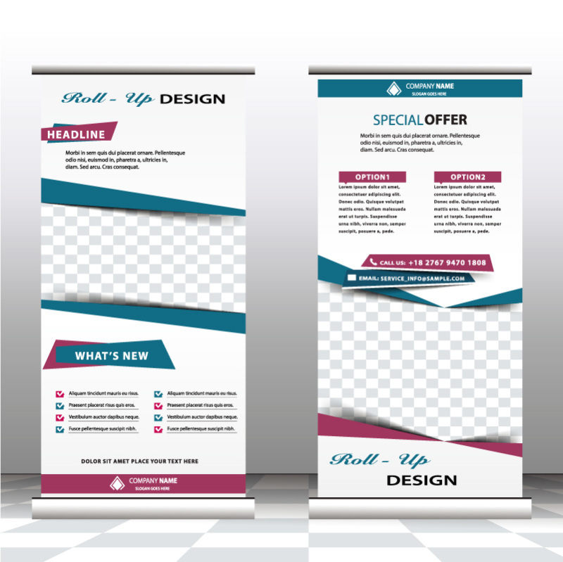 High quality pull-up banner template pattern (188)