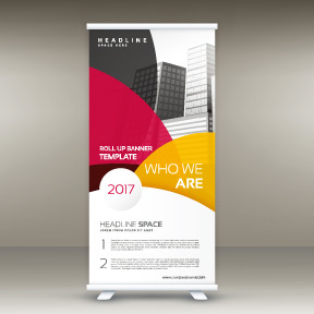 High quality pull-up banner template pattern (171)