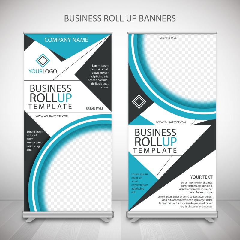 High quality pull-up banner template pattern (201)