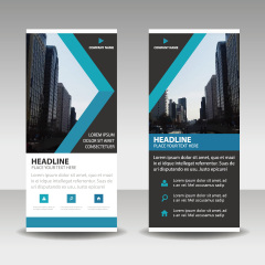 High quality pull-up banner template pattern (181)
