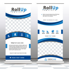 High quality pull-up banner template pattern (176)