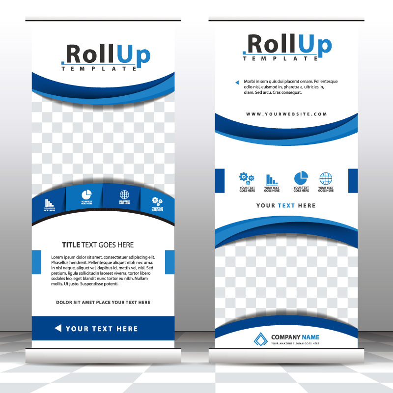 High quality pull-up banner template pattern (176)