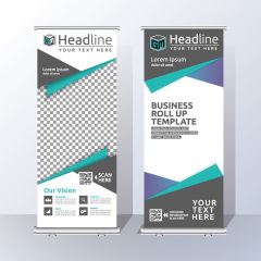 High quality pull-up banner template pattern (178)