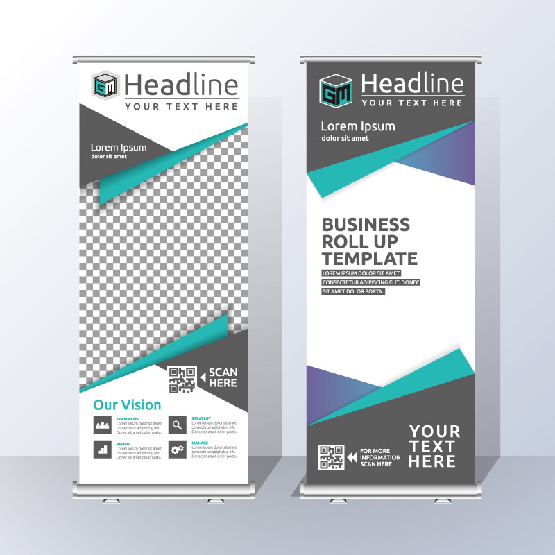 High quality pull-up banner template pattern (178)
