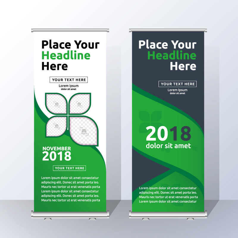 High quality pull-up banner template pattern (170)
