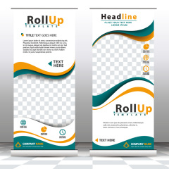 High quality pull-up banner template pattern (180)