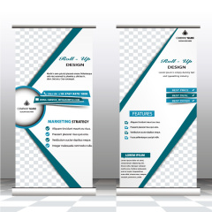 High quality pull-up banner template pattern (192)
