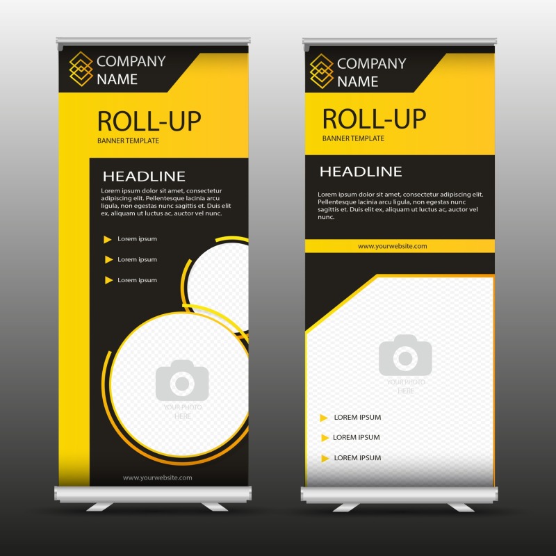High quality pull-up banner template pattern (189)