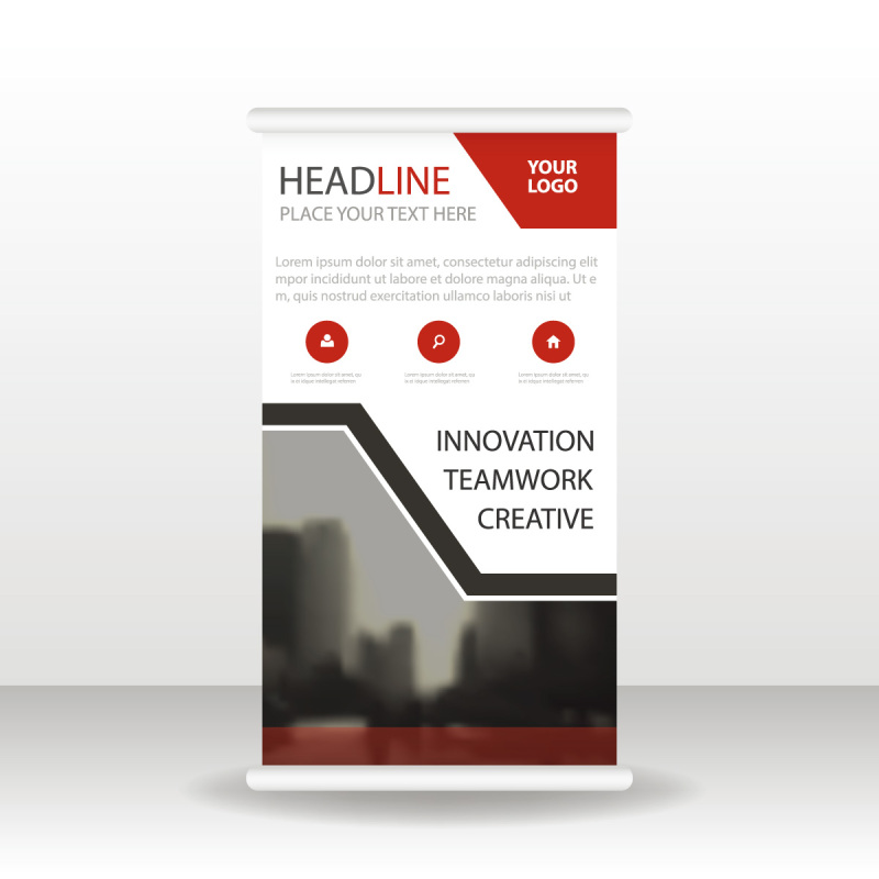 High quality pull-up banner template pattern (162)