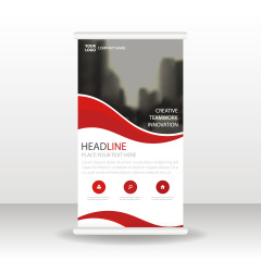 High quality pull-up banner template pattern (154)