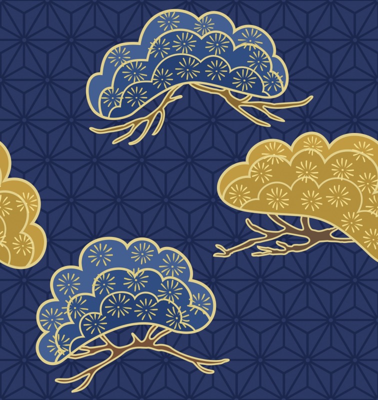 Japanese style background template pattern (1)