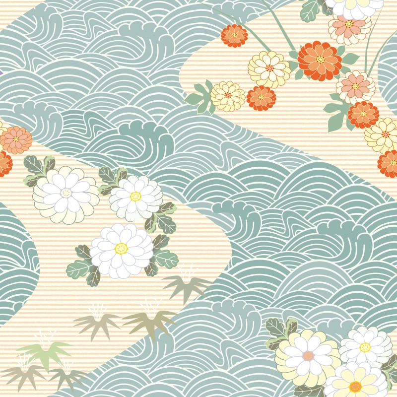 Japanese style background template pattern (4)