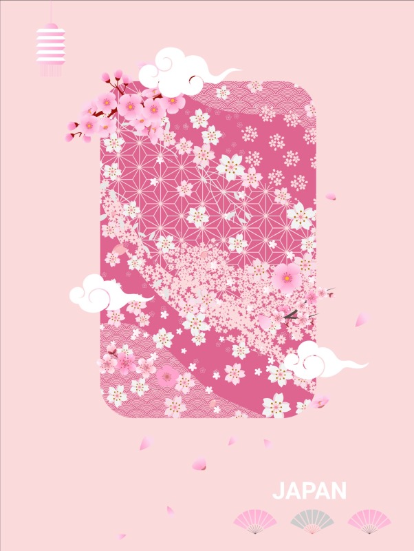 Japanese style element design  pattern (74)
