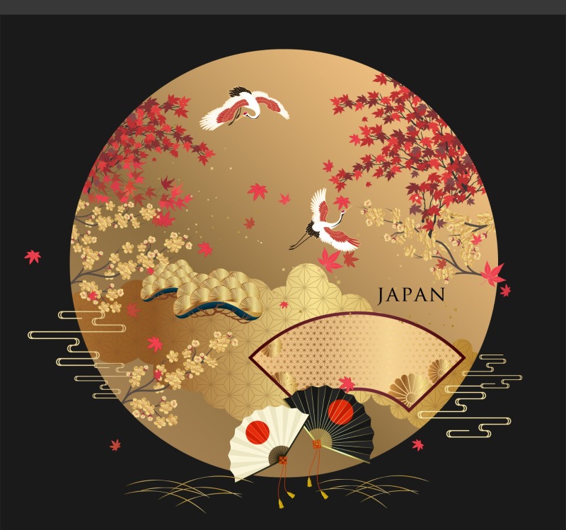 Japanese style element design  pattern (51)