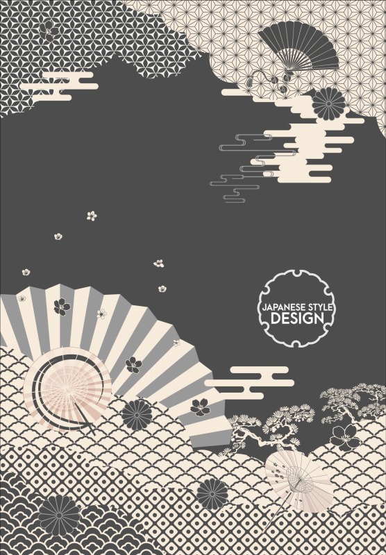 Japanese style element design  pattern (68)
