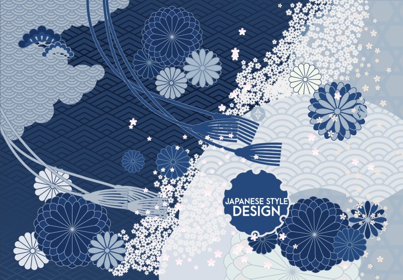 Japanese style element design  pattern (4)