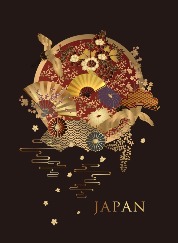 Japanese style element design  pattern (82)