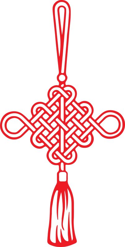 Chinese knot design pattern template (17)