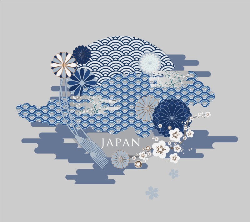 Japanese style element design  pattern (49)