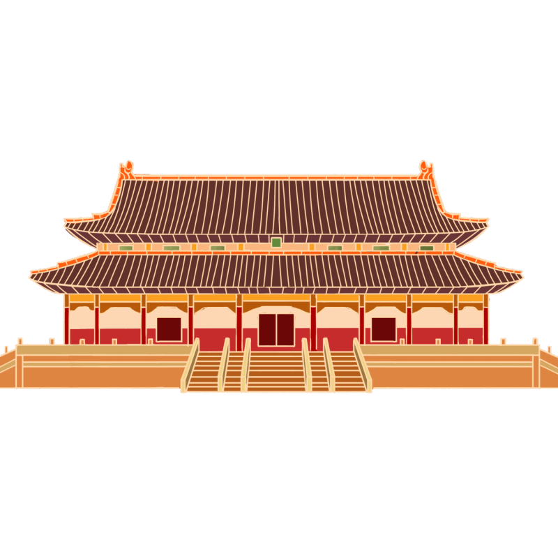 Chinese traditional building architecture template pattern (142)