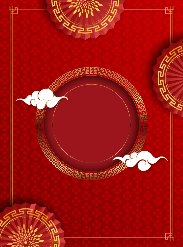 Chinese New Year traditional background pattern template (19)