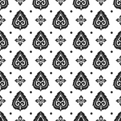 Thai style decorative wallpaper background pattern  (60)