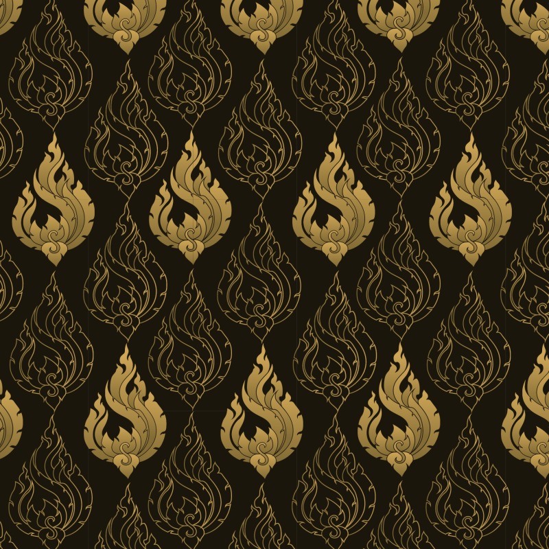 Thai style decorative wallpaper background pattern  (59)