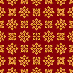 Thai style decorative wallpaper background pattern  (16)