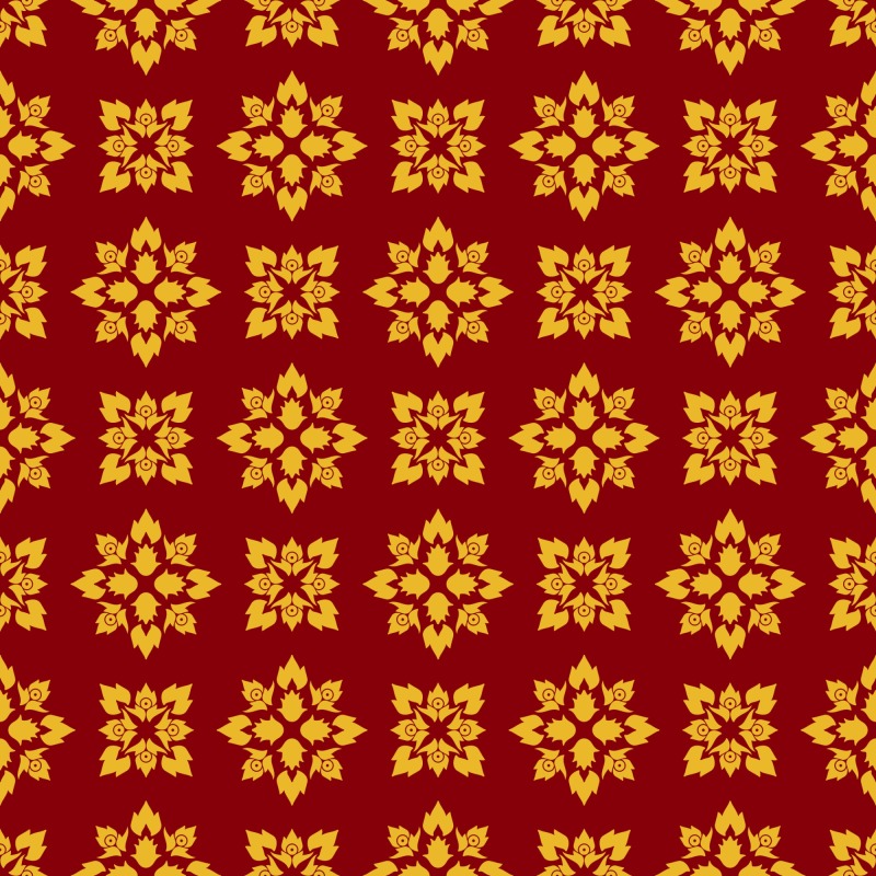Thai style decorative wallpaper background pattern  (16)