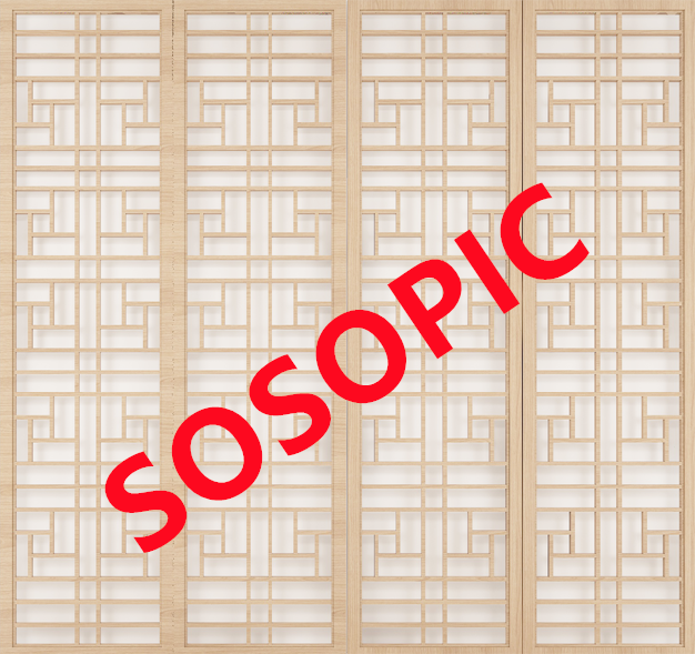 Chinese traditional screen element pattern template (4)