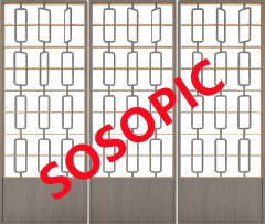 Chinese traditional screen element pattern template (9)