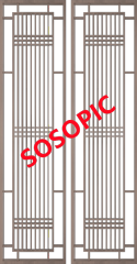 Chinese traditional screen element pattern template (1)