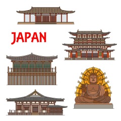 Japanese traditional style architecture element icon set (32)