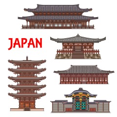 Japanese traditional style architecture element icon set (34)